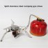 Split Type Camping Gas Stove Backpack Stove with Hose Portable Folding Stove 15X15X9CM