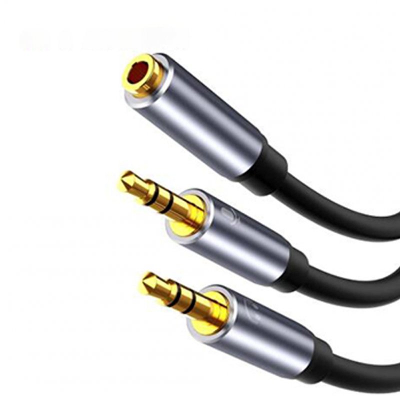 Splitter Headphone Cable for Computer 3.5mm Female to 2 Male 3.5mm Mic Audio Connector Female to Dual Male 3.5 AUX Audio Adapter