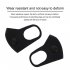 Sponge Protective Mask with Breathing Valve Outdoor Cycling Breathable Dustproof Windproof Washable Mask 3PCs