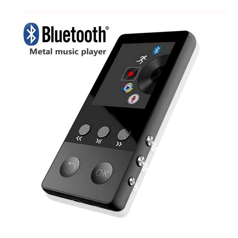 Sport Bluetooth HiFi MP3 MP4 Player 1.8inch Screen Portable Speaker Radio FM Recording E-book Walkman A5 black