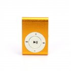 Sport Clip-type Mini Mp3 Player Stereo Music Speaker Usb Charging Cable 3.5mm Headphones Supports Tf Cards Orange