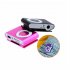 Sport Clip type Mini Mp3 Player Stereo Music Speaker Usb Charging Cable 3 5mm Headphones Supports Tf Cards Purple