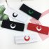 Sport Hairband Moon Crescent Embroidered Elastic Fitness Hair Band White black moon