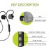 Sport Hanging Ear Type Wireless Stereo Heavy Bass Bluetooth Earphone with Mic