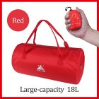 Sport Training Gym Bag Wearable foldable travel bag Waterproof bags Outdoor Sporting Tote sport bag red_18 inches