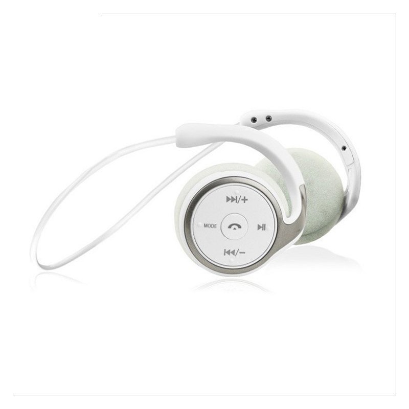 Sports Bluetooth Headphones Suicen AX-698 Support 32G TF Card FM Radio Portable Neckband Wireless Earphones Headset Auriculars white