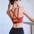 Sports Bra For Women Padded Support Criss Cross Strappy High Impact Quick drying Bras For Yoga Exercise Athletic pea green M  47 5 57 5kg 