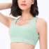 Sports Bra For Women Padded Support Criss Cross Strappy High Impact Quick drying Bras For Yoga Exercise Athletic pea green L  57 5 62 5kg 