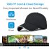 Sports Camera Baseball Cap Hands Free Sporting Action Camera Full HD 1080P Video Shooting Wearable M3 White