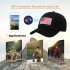 Sports Camera Baseball Cap Hands Free Sporting Action Camera 1080P Smart Cap with Camera M8 Black Flag Hat