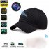 Sports Camera Baseball Cap Hands Free Sporting Action Camera 1080P Smart Cap with Camera M8 Black Flag Hat