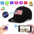 Sports Camera Baseball Cap Hands Free Sporting Action Camera 1080P Smart Cap with Camera M8 Black Flag Hat