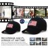 Sports Camera Baseball Cap Hands Free Sporting Action Camera 1080P Smart Cap with Camera M8 Black Flag Hat