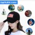 Sports Camera Baseball Cap Hands Free Sporting Action Camera 1080P Smart Cap with Camera M8 Black Flag Hat