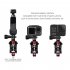 Sports Camera Bicycle Clamp Universal Adjustable Clips for GoPro 8 Osmo Action Osmo Pocket black