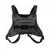 Sports Chest Bag With Built In Phone Holder Water Resistant Lightweight Front Running Vest Bag Rig Pouch Vest For Outdoor Workouts Cycling Hiking black 5 inch