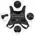 Sports Chest Bag With Built In Phone Holder Water Resistant Lightweight Front Running Vest Bag Rig Pouch Vest For Outdoor Workouts Cycling Hiking black 5 inch