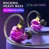 Sports Headphones 3 5mm In Ear Wire Control Earphone With Microphone Hifi Sound Music Headset For Running blue
