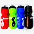 Sports Kettle PC Portable Cycling Water Bottles with Dustproof Cover for Outdoor  white