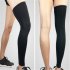 Sports Knee Pad Anti slip Warm Compression Leg Sleeve Protector for Basketball Football Sports 1PC Black 1PC L