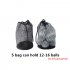 Sports Mesh Net Bag Black Nylon golf bags Golf Tennis 16 32 56 Ball Carrying Drawstring Pouch Storage bag Medium size can hold 24 32 balls   price does not incl
