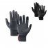 Sports Winter Cycling Gloves Touch Screen Function Water Resistant Windproof Warm Anti Slip Plush lined Full Finger Gloves For Running Biking Workout black M