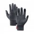 Sports Winter Cycling Gloves Touch Screen Function Water Resistant Windproof Warm Anti Slip Plush lined Full Finger Gloves For Running Biking Workout grey M