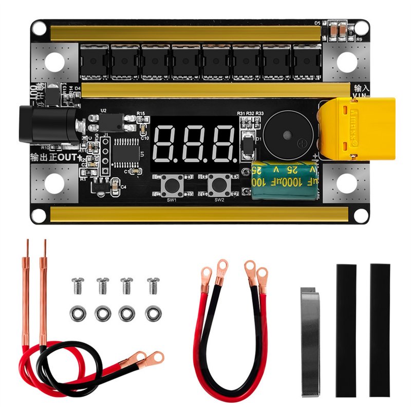 Spot Welder Kit 99 Levels 12v 2400a Handheld Portable Diy Spot Welding Machine