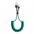 Spring 2a Usb Cable 3 In 1 Braided Spring Mobile Phone Fast Charging Data  Cable TYPE C dark green