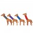 Spring Dog Pop Tubes Sensory Toys Novelty Decompression Anti anxiety Squeeze Bellows Toys Giraffe Purple