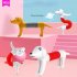 Spring Dog Pop Tubes Sensory Toys Novelty Decompression Anti anxiety Squeeze Bellows Toys Giraffe Grey