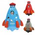 Sprinkler Rocket Toys For Kids Outdoor Yard Water Pressure Powered Liftoff 360 Degree Rotation Water Toys For Boys Girls Gifts red