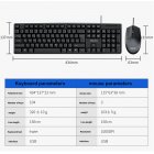Spt6254 Wired Gaming Usb Keyboard Mouse Set Compatible With Desktop Laptop Notebook Pc Windows black