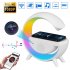 Spy Camera Hidden Wifi Camera with Wireless Charger Bluetooth Speaker 1080p App RC Motion Detection M2301 Black