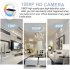 Spy Camera Hidden Wifi Camera with Wireless Charger Bluetooth Speaker 1080p App RC Motion Detection M2301 Black