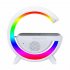 Spy Camera Hidden Wifi Camera with Wireless Charger Bluetooth Speaker 1080p App RC Motion Detection M2301 Black