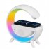 Spy Camera Hidden Wifi Camera with Wireless Charger Bluetooth Speaker 1080p App RC Motion Detection M2301 Black