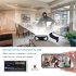 Spy Camera Hidden Wifi Camera with Wireless Charger Bluetooth Speaker 1080p App RC Motion Detection M2301 Black