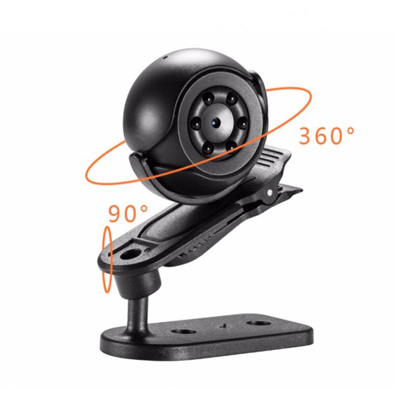Sq6 Mini Camera 1080p Portable Security Small Camera Night Vision Motion Sensor Video Recorder black