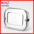 Square 304 Stainless Steel Preservation Lunch Box with Silicone Sealing Ring Leak Proof Food Container Bento Box  Single layer