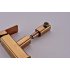Square Copper Faucet with Pure Copper Yellow Color Restroom Bathroom Kitchen Equipment