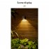 Square Led Solar Wall Lights 2 Modes 2800 3000k 24 26lm Ip65 Waterproof Outdoor Automatic Night Lamp   warm light   colorful light 