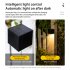 Square Led Solar Wall Lights 2 Modes 2800 3000k 24 26lm Ip65 Waterproof Outdoor Automatic Night Lamp   warm light   colorful light 