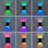 Square Led Wall Lights Aisle Corridor Dimmable Multicolor Up Down Lamp With Infrared Remote Control RGB with remote control White