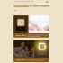 Square Plug In Night Light With Light Sensors Baby Nursery Night Lights For Bathroom Bedroom Hallway Stairs  6 x 6cm  pink 4pcs