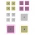 Square Plug In Night Light With Light Sensors Baby Nursery Night Lights For Bathroom Bedroom Hallway Stairs  6 x 6cm  pink 4pcs