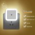 Square Plug In Night Light With Light Sensors Baby Nursery Night Lights For Bathroom Bedroom Hallway Stairs  6 x 6cm  pink 4pcs