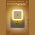 Square Plug In Night Light With Light Sensors Baby Nursery Night Lights For Bathroom Bedroom Hallway Stairs  6 x 6cm  pink 4pcs