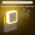 Square Plug In Night Light With Light Sensors Baby Nursery Night Lights For Bathroom Bedroom Hallway Stairs  6 x 6cm  pink 4pcs