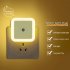 Square Plug In Night Light With Light Sensors Baby Nursery Night Lights For Bathroom Bedroom Hallway Stairs  6 x 6cm  pink 4pcs